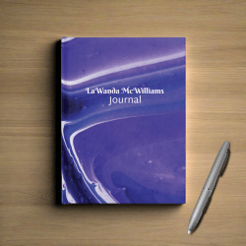Personalized Purple Abstract Journal